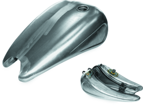 Bikers Choice 95-03 XL Raw 2in Stretched Gas Tank With Indented Sides