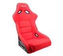 NRG FRP Bucket Seat (Red Cloth) - Large-1