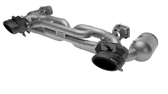 Akrapovic 20-21 Porsche 911 Turbo/Turbo S (992) Tail Pipe Set (Titanium) - Black