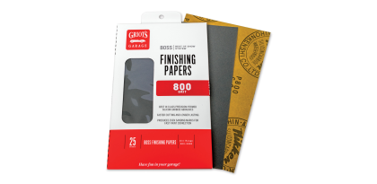 Griots Garage BOSS Finishing Papers - 800g - 5 .5in x 9in (25 Sheets) (Comes in Case of 6 Units)