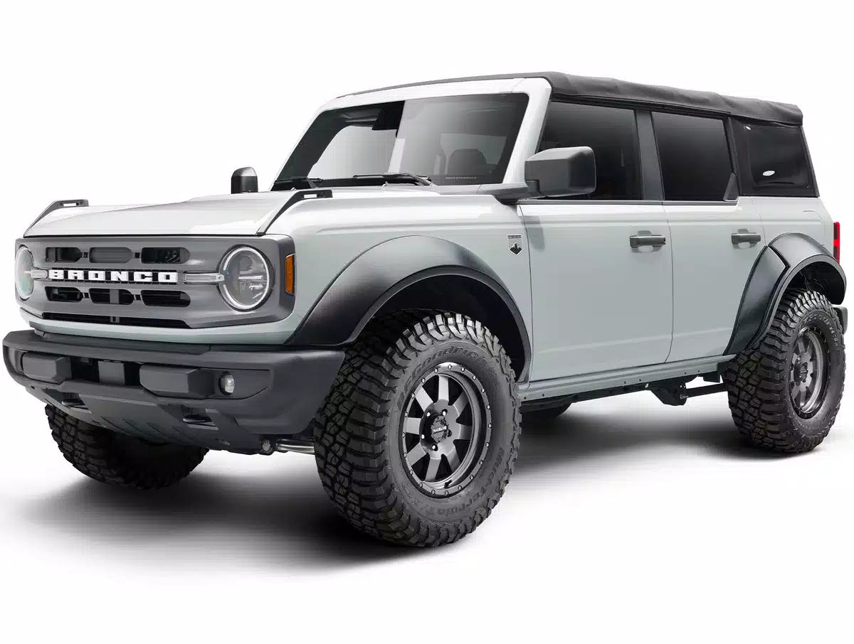 Bushwacker 2021+ Ford Bronco 4-Door Extend-A-Flares 4pc - Black