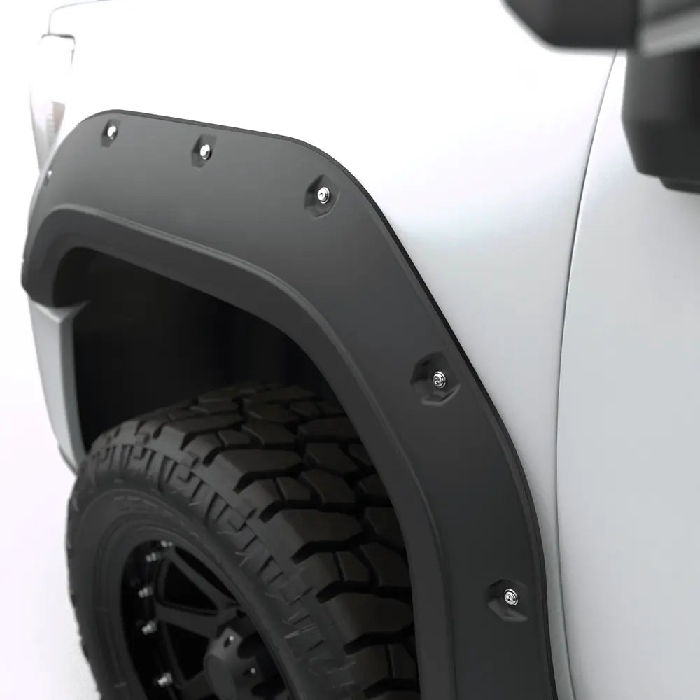 EGR 2020 GMC Sierra HD Bolt-On Style Black Fender Flare - Set - 0