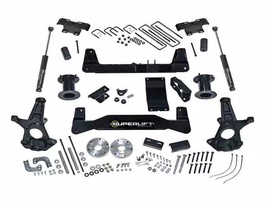 Superlift 07-13 Chevy Silv/GMC Sierra 1500 4WD 6.5in Lift Kit w/ Superlift Rear Shocks