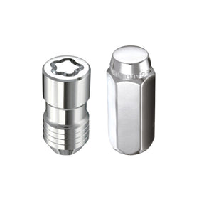 McGard 5 Lug Hex Install Kit w/Locks (Cone Seat Nut) M14X1.5 / 13/16 Hex / 1.945in. Length - Chrome - 0
