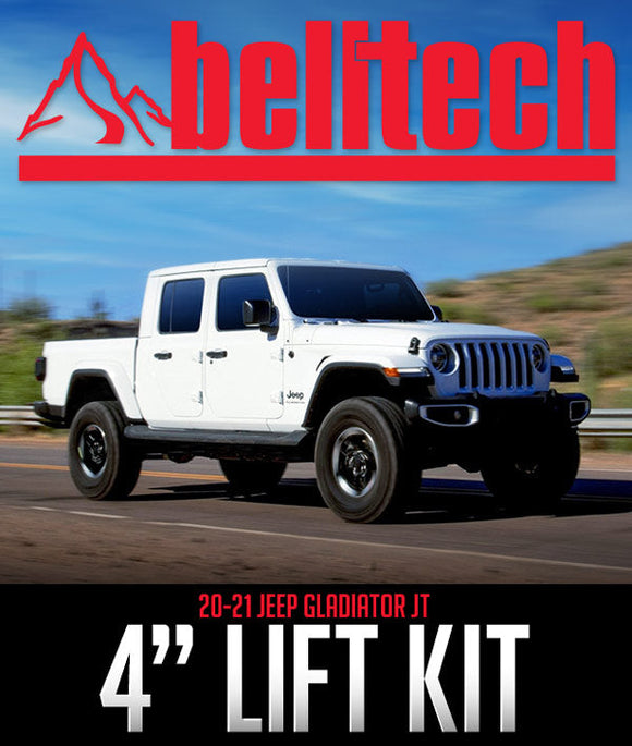 BELLTECH 4" LIFT KIT: 2020–2021 JEEP GLADIATOR JT