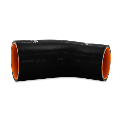 Mishimoto Silicone Reducer Coupler 45 Degree 2.75in to 3in - Black - 0