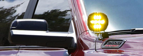 RIGID INDUSTRIES A-PILLAR LIGHT MOUNTING BRACKETS: 2019+ DODGE RAM