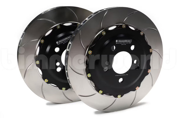 BimmerWorld Slotted Rear 355mm Brake Disc Set - E9X M3 with PFC Z45 Kit