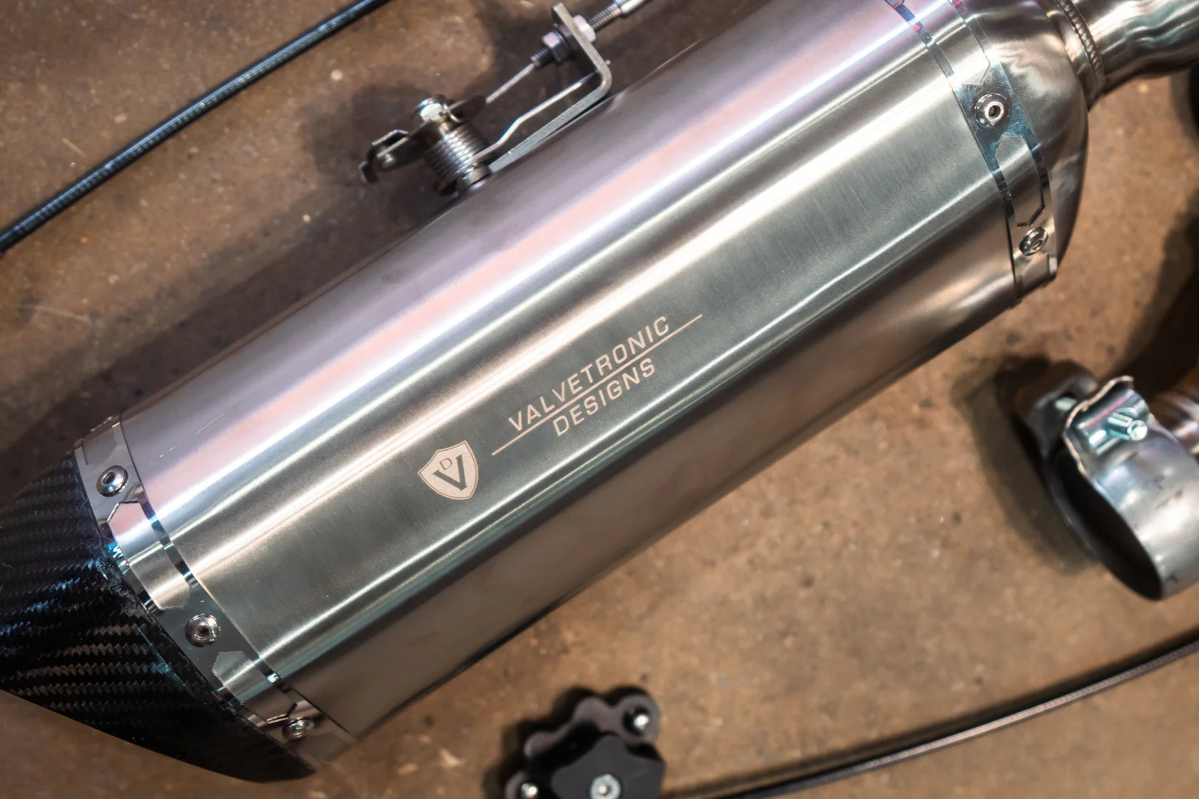 Valvetronic Motorcycle Valved Muffler - 0