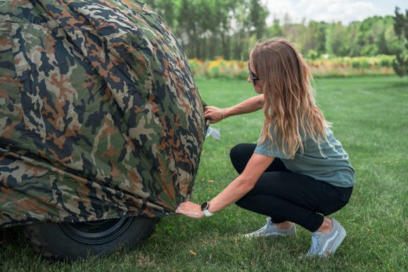 Dowco ATV Cover (Fits up to 81 in L x 48 in W x 45 in H) Green Camo - XL