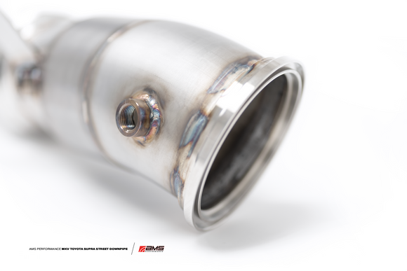 AMS Performance Toyota GR Supra Street Downpipe W/ EPA-Verified Ultra High Flow GESI Catalytic Converter