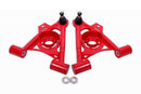 BMR 79-93 Fox Mustang Non-Adj Lower A-Arms Standard Ball Joint Spring Pocket - Red-1