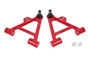 BMR 79-93 Fox Mustang Lower Non-Adj. A-Arms (Coilover Only) w/ STD. Ball Joint (Poly) - Red-1