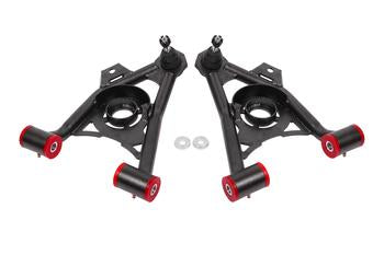 BMR 94-04 Ford Mustang Non-Adj. A-Arms Lower (Poly) w/ Spring Pocket - Black Hammertone