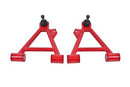 BMR 94-04 Mustang Lower Non-Adj. A-Arms (Coilover Only) w/ Tall Ball Joint (Polyurethane) - Red-1