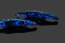 Benz AMG forged carbon paddle shifters - LUMINOUS BLUE-1