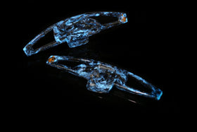 Ford MK4 forged carbon paddle shifters - LUMINOUS BLUE