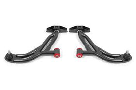 BMR Suspension 05-14 Ford Mustang Lower A-Arms - Black Hammertone - Non-Adjustable