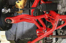 BMR Suspension 05-14 Ford Mustang Lower A-Arms - Black Hammertone - Non-Adjustable - 0