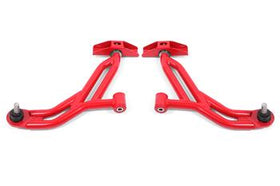 BMR Suspension 05-14 Ford Mustang Lower A-Arms - Red - Non-Adjustable