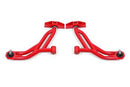 BMR 10-14 Ford Mustang Non-Adj. Lower A-Arms Delrin/Rod End w/ 19mm Tall Ball Joint - Red-1