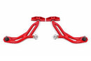 BMR 10-14 Ford Mustang Adj. Lower A-Arms w/ Delrin/Rod End / 19mm Tall Ball Joint - Red-1