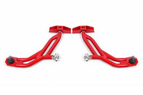 BMR 10-14 Ford Mustang Adj. Lower A-Arms w/ Delrin/Rod End / 19mm Tall Ball Joint - Red