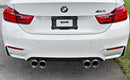 M3/M4 Rear Exhaust System 3 Can w valves (maad maxx) - black tips 2014+ M3 / M4-3