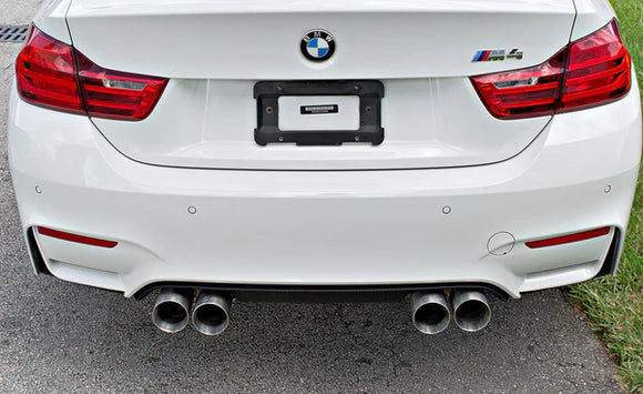 M3/M4 Rear Exhaust System 3 Can w valves (maad maxx) - black tips 2014+ M3 / M4