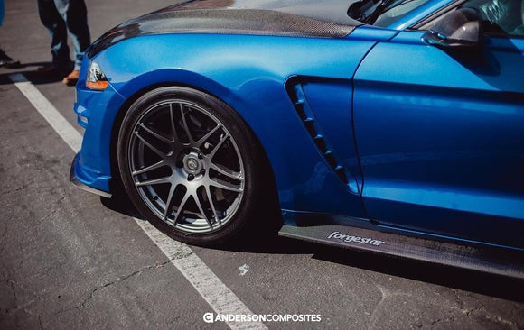 Type-ST fiberglass fenders for 2018-2023 Ford Mustang (only work with Type-ST front bumper)