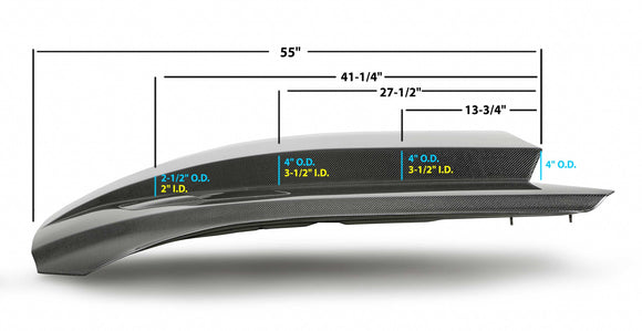 Anderson Composites 15-17 Ford Mustang (Excl. GT350/GT350R) Double Sided Carbon Fiber Cowl Hood