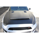 Anderson Composites 2015-2017 Ford Mustang (Excl. GT350/GT350R) Super Snake Style Hood Fiberglass-2