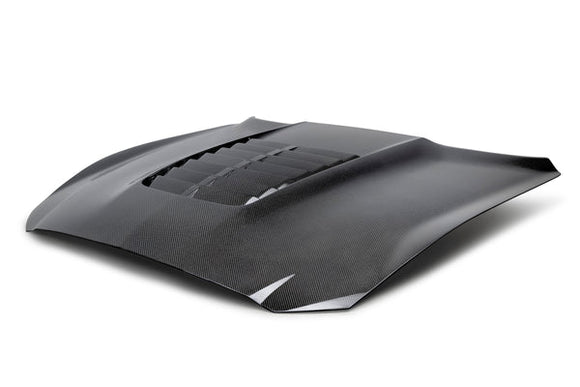 Anderson Composites 15-19 Ford Mustang Shelby GT350 Type-GTS Double Sided Carbon Fiber Hood