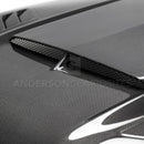 Anderson Composites 2018-2019 Ford Mustang Ram Air Double Sided Carbon Fiber Hood-3