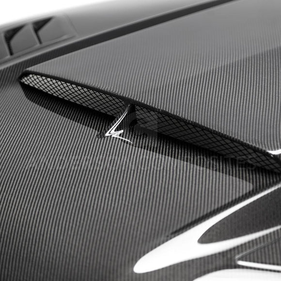 Anderson Composites 2018-2019 Ford Mustang Ram Air Double Sided Carbon Fiber Hood