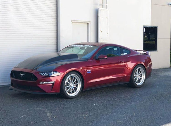 Anderson Composites 2018 Ford Mustang Double Sided Type-CJ 4in Carbon Fiber Cowl Hood