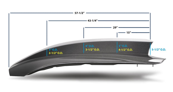 Anderson Composites 2018 Ford Mustang Double Sided Type-CJ 4in Carbon Fiber Cowl Hood