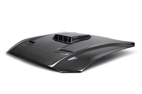 Anderson Composites 21-23 Ford Mustang Mach 1 Type-SK Double-Sided Carbon Fiber Hood - 0