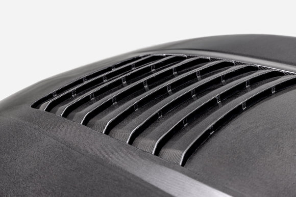 2024 FORD MUSTANG TYPE-GT5 DOUBLE-SIDED CARBON FIBER HOOD