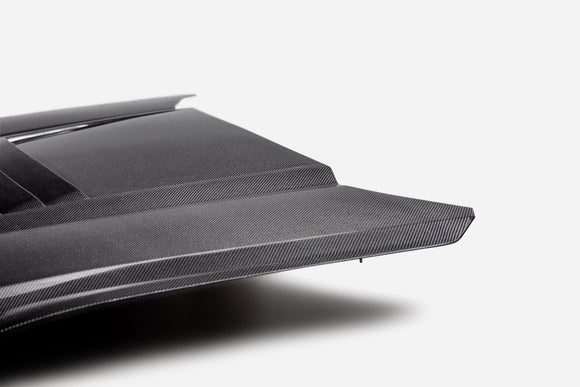 2024 FORD MUSTANG TYPE-GT5 DOUBLE-SIDED CARBON FIBER HOOD