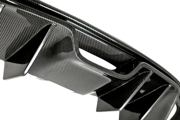 Type-AR carbon fiber rear valance for 2015-2017 Ford Mustang