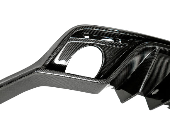 Type-AR carbon fiber rear valance for 2015-2017 Ford Mustang