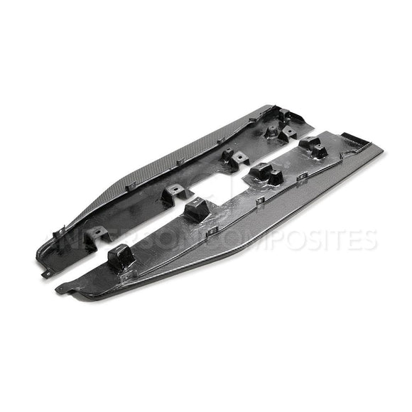 Anderson Composites 2020 Ford Mustang Shelby GT500 Carbon Fiber Rocker Panel Splitters