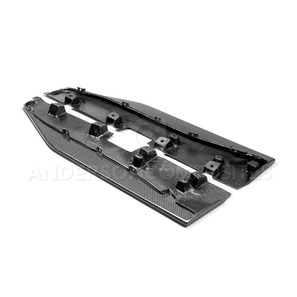 Anderson Composites 2020 Ford Mustang Shelby GT500 Carbon Fiber Rocker Panel Splitters
