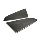 Anderson Composites 2015-2017 Ford Mustang Type -F Style Window Louvers - Flat-1