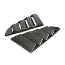 Anderson Composites 2015-2017 Ford Mustang Type-V Style Window Louvers - Vented-1