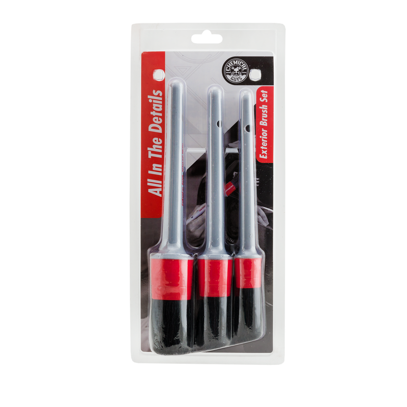Chemical Guys Exterior Detailing Brushes (3 Pack) (Comes in Case of 12 Units)