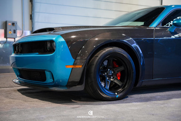 Anderson Composites 2018 Dodge Demon Fender Flare Extensions (Front)