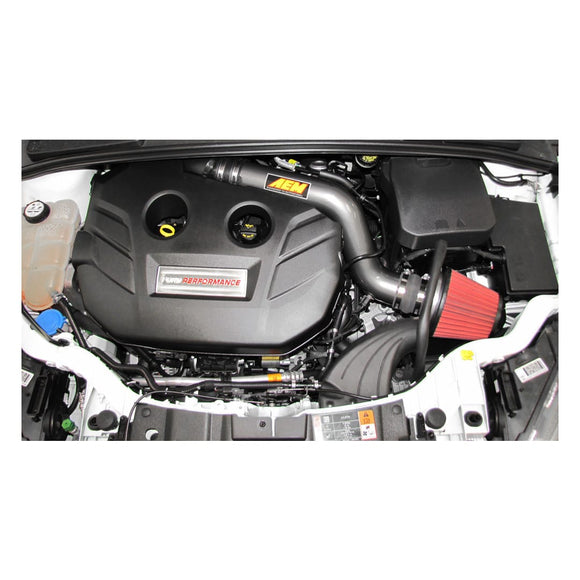 AEM 16-18 Ford Focus RS L4-2.3L F/I Gunmetal Gray Cold Air Intake
