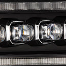 AlphaRex 09-18 Dodge Ram 2500 NOVA LED Proj Headlights Plank Style Design Black w/ Activation Light-2